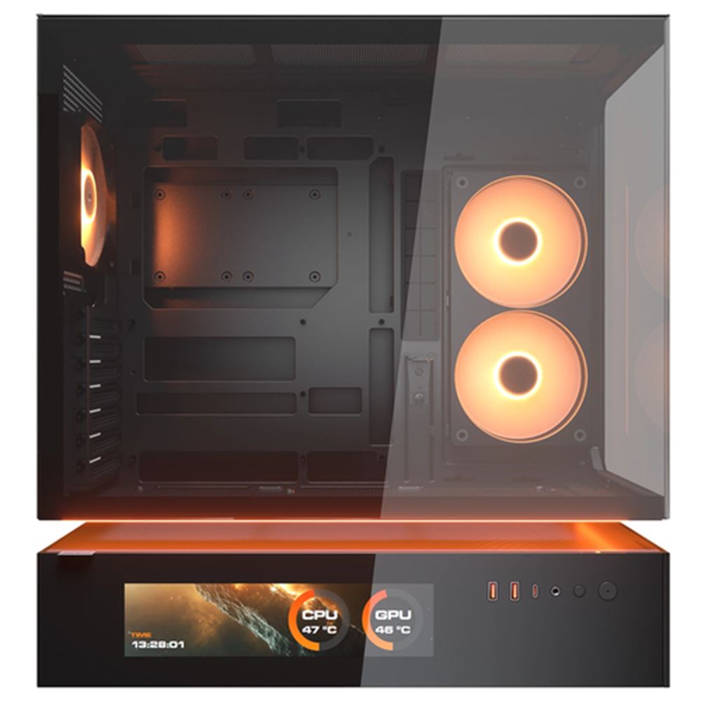 CASE COUGAR CASE M.TOWER CFV235 VISION 9.16'' TG 240 REV+120ARGB FAN RGB H.SYNC LED S